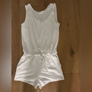 GAP White Sleeveless Romper